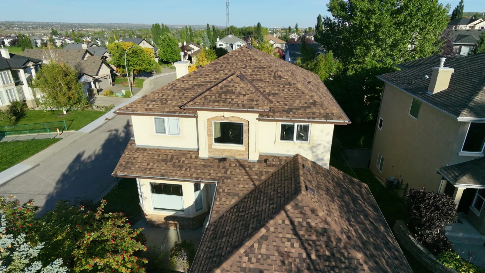 Finished asphalt shingle roof replacement in Calgary by Mountain Standard Roofing